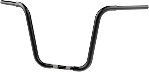 KHROME WERKS Handlebar - Ape Hanger - Bobber - 12" - Black - Harley-Davidson '84-'22 - 300876