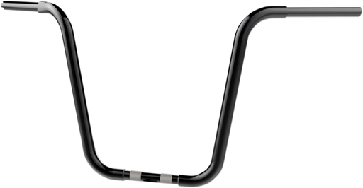 KHROME WERKS Handlebar - Ape Hanger - Bobber - 12" - Black - Harley-Davidson '84-'22 - 300876