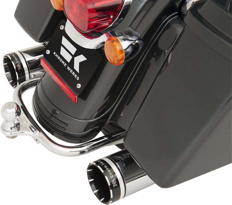 KHROME WERKS 2:2 Dominator Exhaust System - Chrome - With 4-1/2" Muffler - FL '09-'16 - 200630