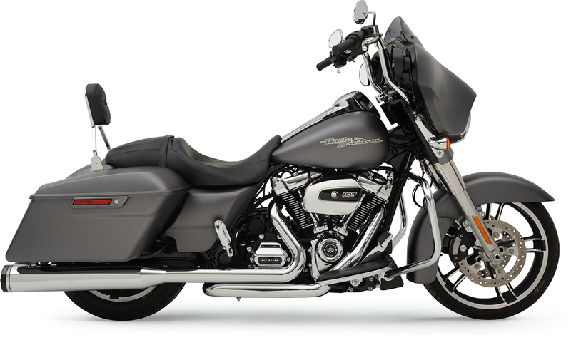 KHROME WERKS 2-into-2 Dominator Exhaust System with 4-1/2" Mufflers - Chrome - FL '17-'24 - M8 200400A