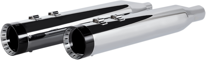 KHROME WERKS 4.5" HP Plus Mufflers for Touring - Chrome with Turbine - FL 2017+ - 202770
