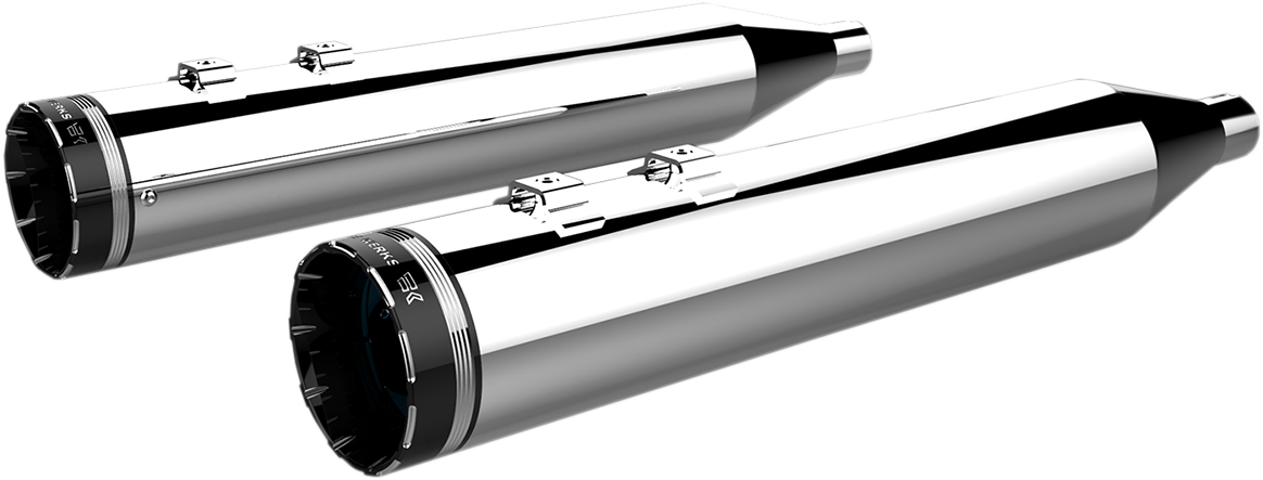 KHROME WERKS Mufflers - Chrome with Tracer Tip - FL 1996-2016 - 202790 - PartsOutlet.com.au