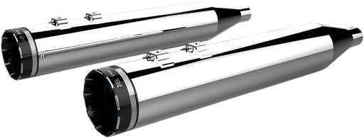 KHROME WERKS Mufflers - Chrome with Tracer Tip - FL 1996-2016 - 202790 - PartsOutlet.com.au