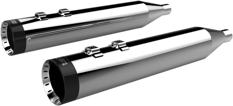 KHROME WERKS Mufflers - Chrome with Turbine Tip - FL 1996-2021 - 202795 - PartsOutlet.com.au