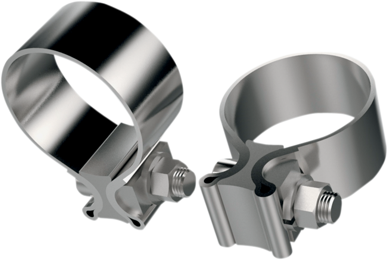 KHROME WERKS Exhaust Clamp - Stainless Steel - 1.25" - 203030