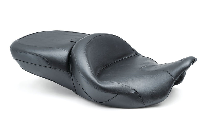 MUSTANG Vintage Summit Seat - With Receptacle - Harley-Davidson FL 2014-2023 - 76860 - PartsOutlet.com.au