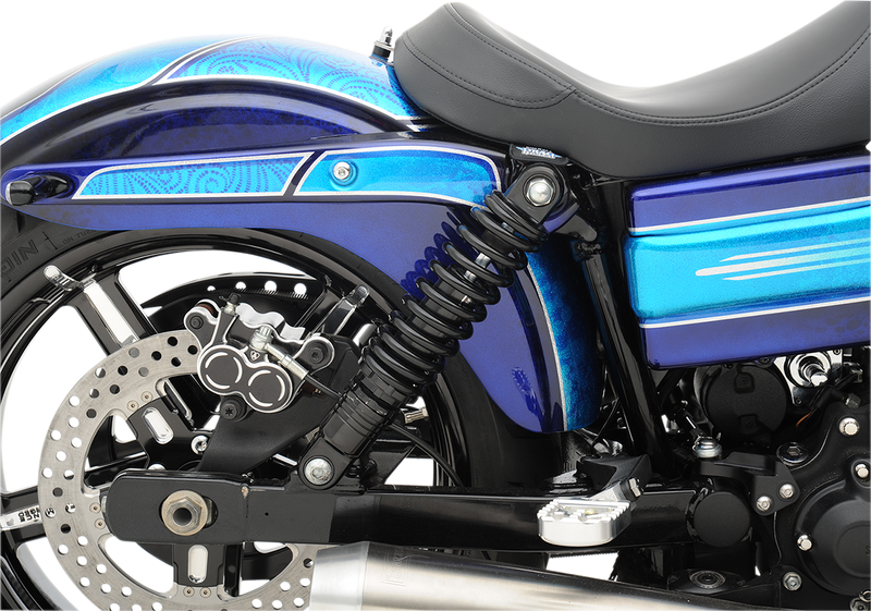 DRAG SHOCKS Premium Ride-Height Adjustable Shocks - Black - Standard - 11" - Harley-Davidson - Dyna FXD '91-'17 - C16-0155AB