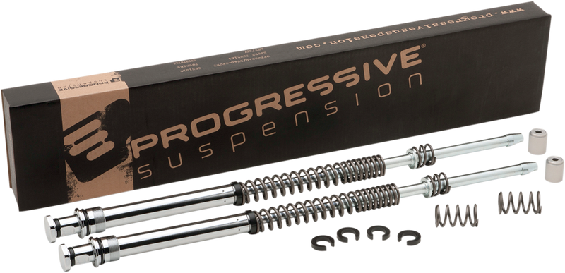 PROGRESSIVE SUSPENSION Monotube Fork Cartridge Kit - Harley-Davidson 1997-2013 - Lowering 31-2501 - PartsOutlet.com.au