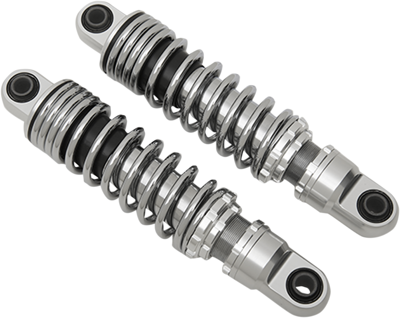 DRAG SHOCKS Premium Ride-Height Adjustable Shocks - Chrome - Standard - 11" - Harley-Davidson - FL Touring '84-'23 - C16-0160A