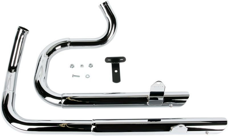 BASSANI XHAUST Pro Street Exhaust - Chrome - '86-'03 XL Sportster - XL-325F - PartsOutlet.com.au