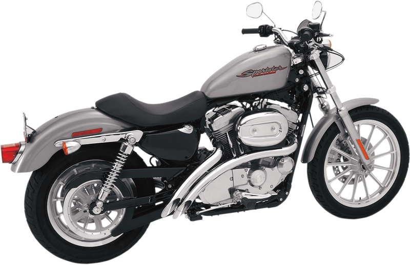 BASSANI XHAUST Radial Sweeper Exhaust - Chrome - '07-'13 XL Sportster - XL4-FF12CL - PartsOutlet.com.au