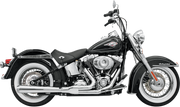 BASSANI XHAUST Road Rage 2:1 Exhaust System - Chrome - Long - '86-'17 Softail Twin Cam -12111J - PartsOutlet.com.au