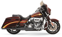 BASSANI XHAUST Road Rage 2:1 Exhaust - Black - Bagger '10-'16 - FLH-737B - PartsOutlet.com.au