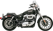 BASSANI XHAUST Radial Sweeper Exhaust - Black - '86-'03 XL Sportster - XL-FF12B - PartsOutlet.com.au
