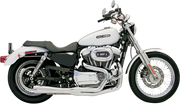 BASSANI XHAUST Road Rage Exhaust - Chrome - Short - '04-'13 XL Sportster - 14112J - PartsOutlet.com.au