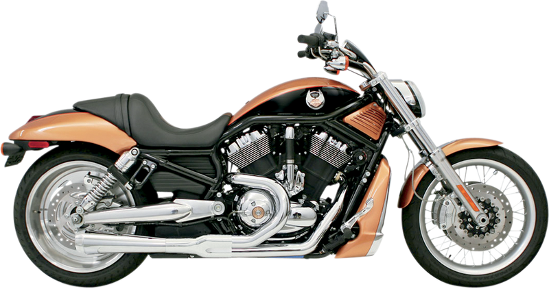 BASSANI XHAUST Road Rage 2:1 Exhaust - V-Rod 2002-2005 - Chrome 1V12J - PartsOutlet.com.au