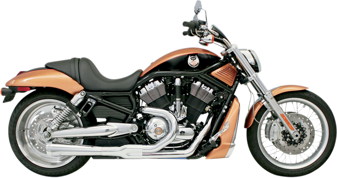 BASSANI XHAUST Road Rage 2:1 Exhaust - V-Rod 2002-2005 - Chrome 1V12J - PartsOutlet.com.au