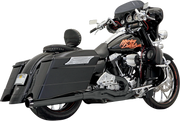 BASSANI XHAUST Road Rage II B1 Power 2:1 Touring Exhaust - Black - Bagger '95-'16 - FLH-777B - PartsOutlet.com.au