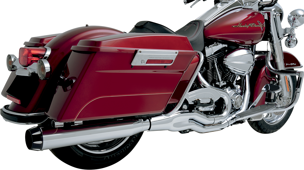 BASSANI XHAUST Road Rage II B1 Power 2:1 Touring Exhaust - Fits '95-'16 Baggers - Chrome FLH-777