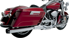 BASSANI XHAUST Road Rage II B1 Power 2:1 Touring Exhaust - Fits '95-'16 Baggers - Chrome FLH-777 - PartsOutlet.com.au