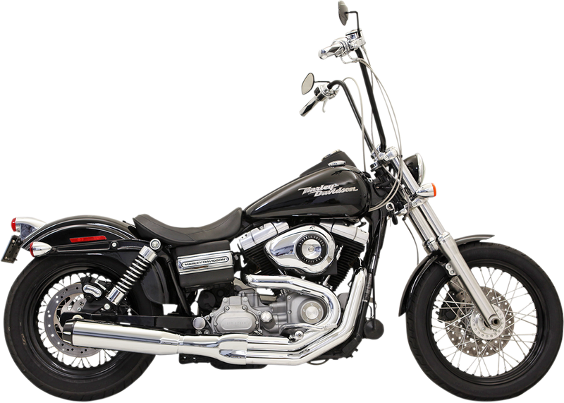BASSANI XHAUST Road Rage II B1 Power 2:1 Exhaust System - Dyna '91-'17 - Chrome 1D18R - PartsOutlet.com.au