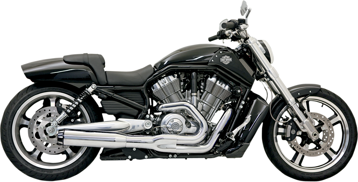 BASSANI XHAUST Road Rage II B1 Power 2:1 Exhaust System - '07-'17 VRod - Chrome 1V38R