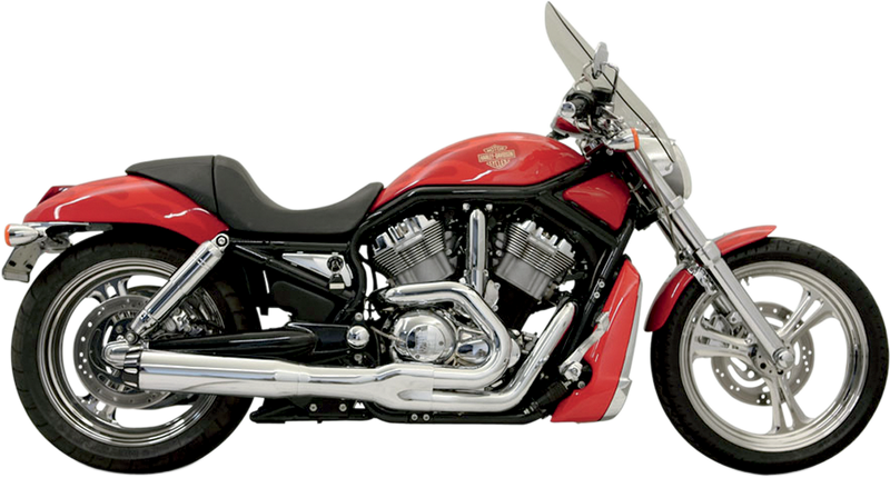 BASSANI XHAUST Road Rage II B1 Power 2:1 Exhaust System - '02-'05 VRod - Chrome 1V18R - PartsOutlet.com.au