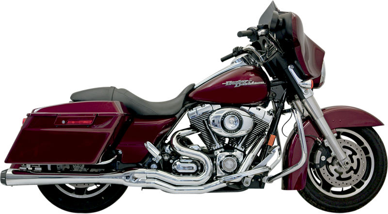 BASSANI XHAUST Road Rage 2:1 B4 Exhaust System - Chrome - Megaphone - '95-'16 FL FLH-747 - PartsOutlet.com.au