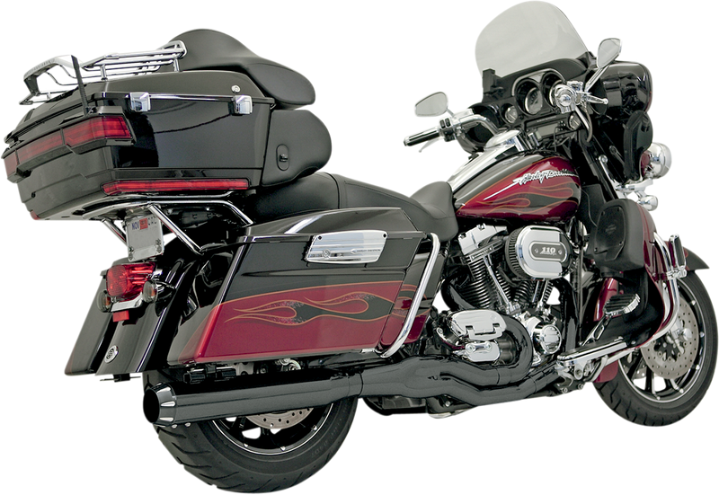 BASSANI XHAUST Road Rage 2:1 B4 Exhaust - Black - Round - '95-'16 FL FLH-757B - PartsOutlet.com.au