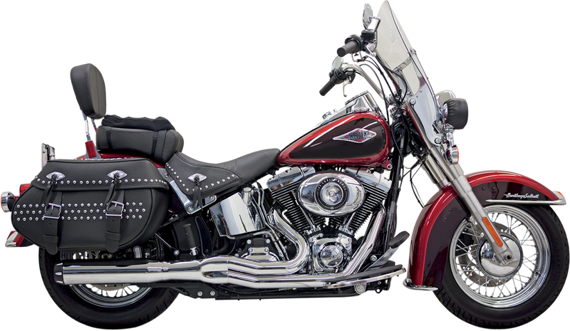 BASSANI XHAUST Road Rage II B1 Power 2:1 Exhaust System - Softail '86-'17 - Chrome 1S18R - PartsOutlet.com.au