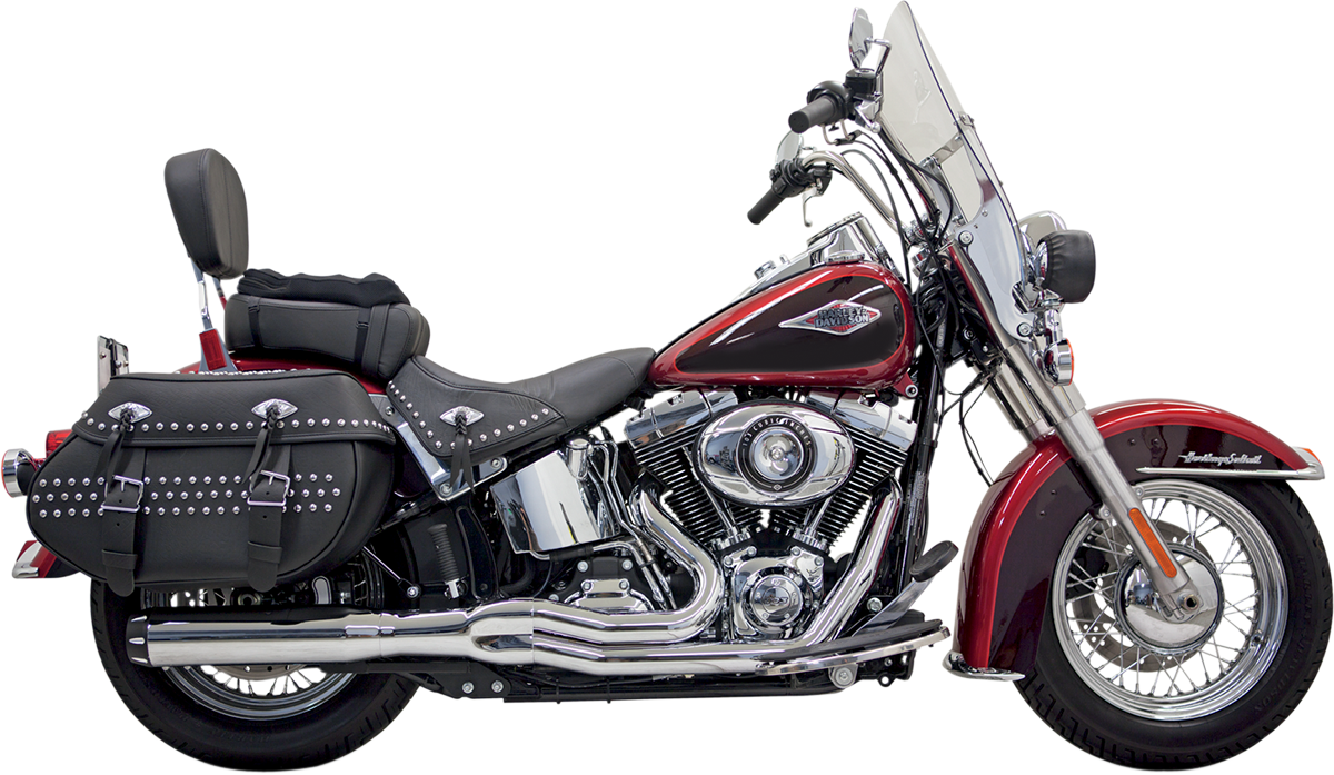 BASSANI XHAUST Road Rage II B1 Power 2:1 Exhaust System - Softail '86-'17 - Chrome 1S18R - PartsOutlet.com.au