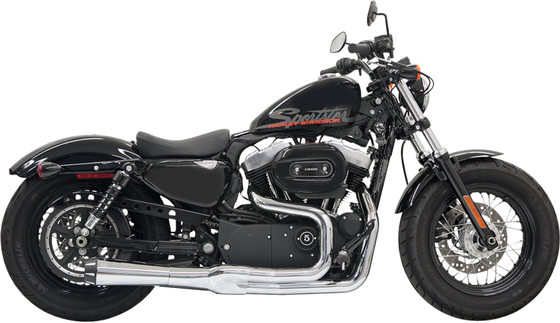 BASSANI XHAUST Mega Power Exhaust - Sportster '04-'13 XL -Chrome 1X22R - PartsOutlet.com.au