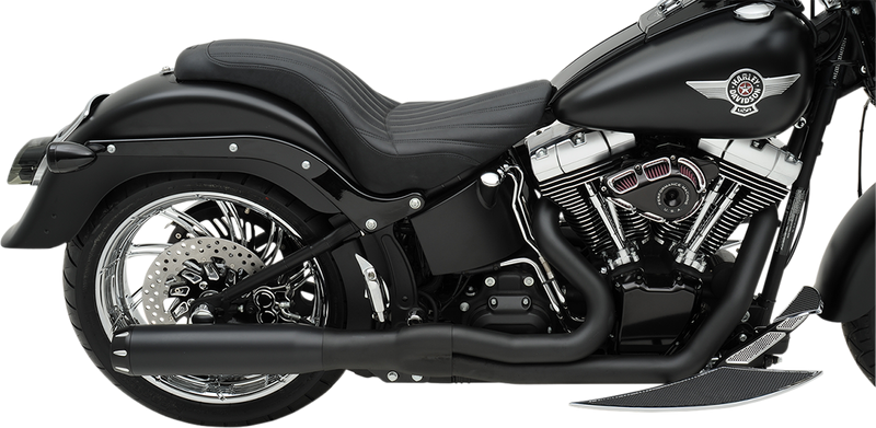 BASSANI XHAUST Road Rage II B1 Power 2:1 Exhaust - Softail '86-'17 - Black 1S18RB - PartsOutlet.com.au