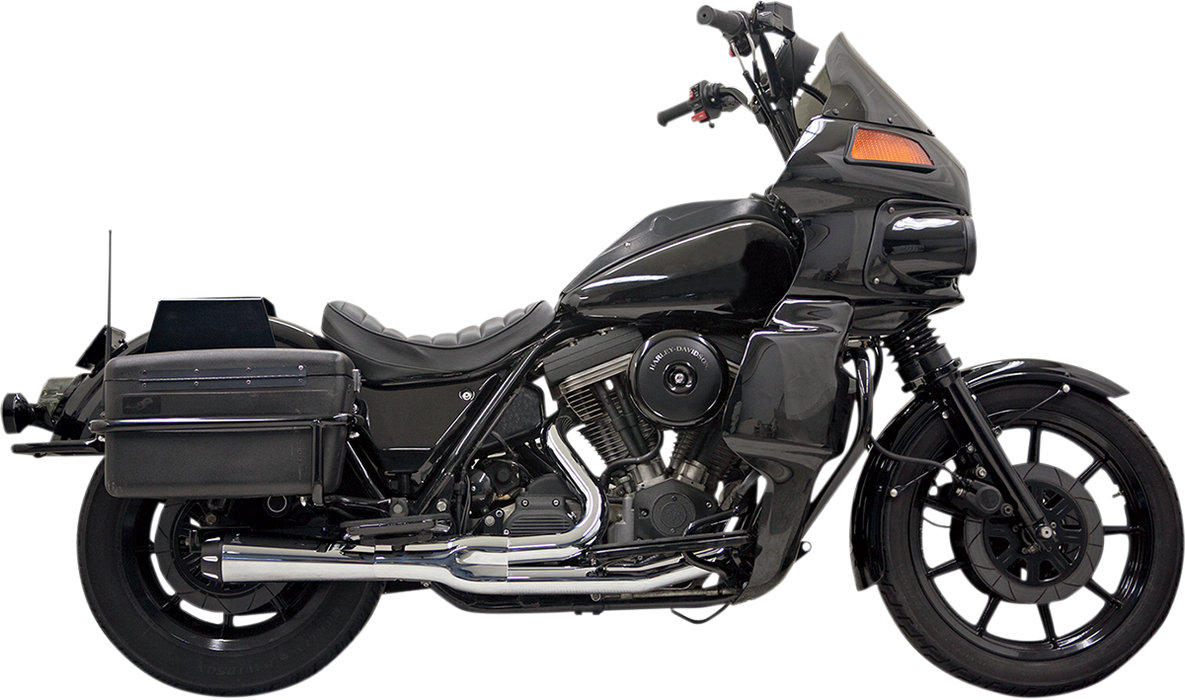 BASSANI XHAUST Road Rage 2:1 Exhaust - Chrome - FXR '84-'00 - 1FXRF - PartsOutlet.com.au