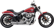 BASSANI XHAUST Pro Street Exhaust - Breakout & Rocker -Chrome - Harley-Davidson 2008-2017 - 1S33D - PartsOutlet.com.au