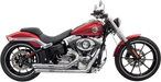 BASSANI XHAUST Pro Street Exhaust - Breakout & Rocker -Chrome - Harley-Davidson 2008-2017 - 1S33D - PartsOutlet.com.au