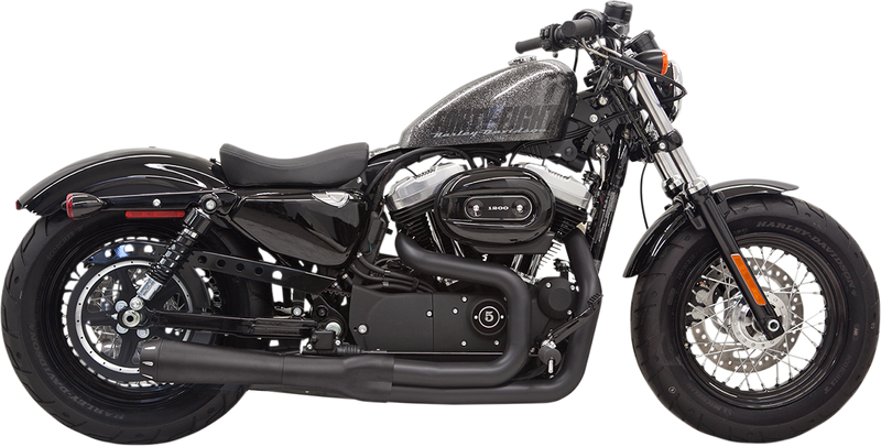 BASSANI XHAUST Mega Power Exhaust - '14-'21 Sportster - Black 1X32RB - PartsOutlet.com.au