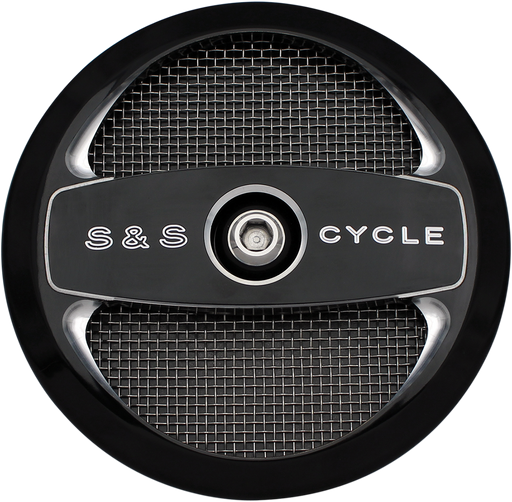 S&S CYCLE Air 1 Air Cleaner Cover in Gloss Black with Machined Highlights for all Stealth Applications 170-0214 - PartsOutlet.com.au