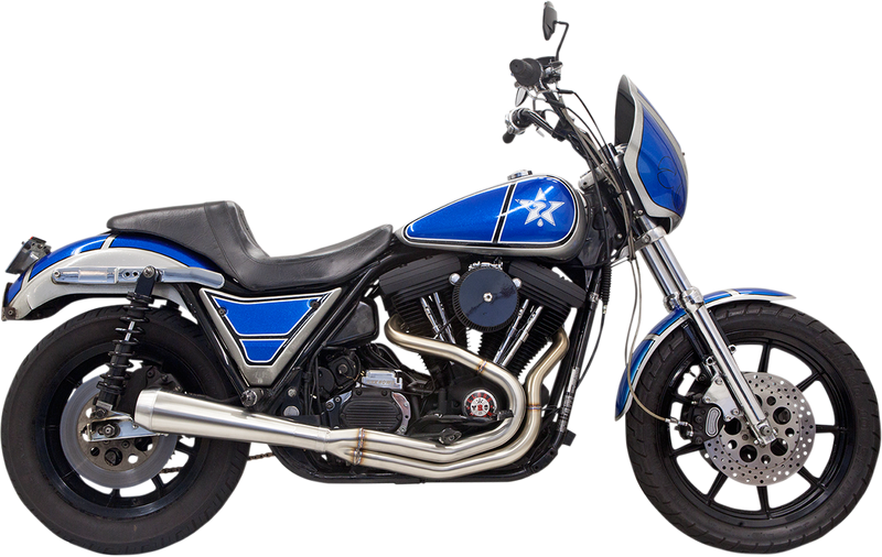 BASSANI XHAUST Road Rage 3 Exhaust - Stainless Steel - '84-'00 FXR - 1FXRSS - PartsOutlet.com.au