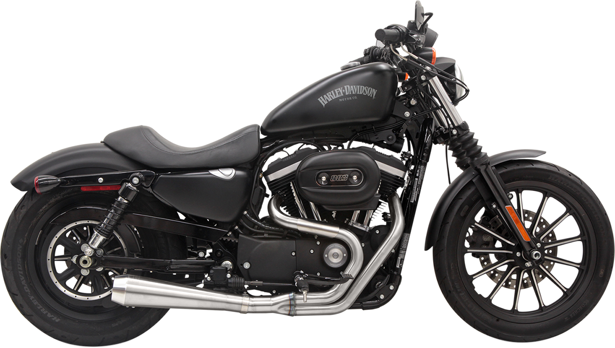 BASSANI XHAUST Road Rage 3 Exhaust - Stainless Steel - '04-'20 XL Sportster - 1X52SS