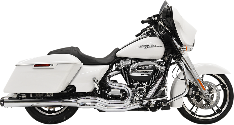 BASSANI XHAUST Road Rage 2:1 B4 Exhaust System w/4" Megaphone Muffler for 2017-2024 Bagger