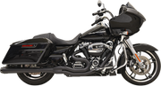 BASSANI XHAUST Road Rage 2:1 B4 Exhaust System - Black - Megaphone - '17+ FL Bagger - 1F51RB - PartsOutlet.com.au