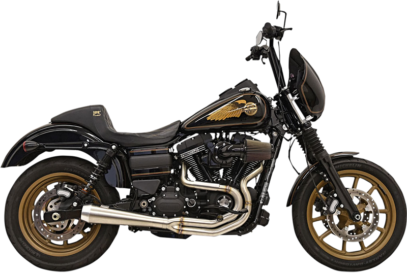 BASSANI XHAUST Greg Lutzka 2:1 Exhaust - '91 -'17 Dyna FXD - Stainless - 1D2SSL - PartsOutlet.com.au