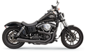 BASSANI XHAUST Mega Power Exhaust - For Tall Shocks - Dyna '91-'17 - Black 1D32RB - PartsOutlet.com.au