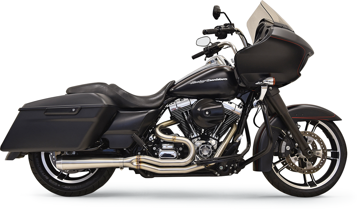 BASSANI XHAUST Road Rage III 2:1 Exhaust System - Stainless Steel - Mid Length Megaphone - '07-'16 FL - 1F12SS