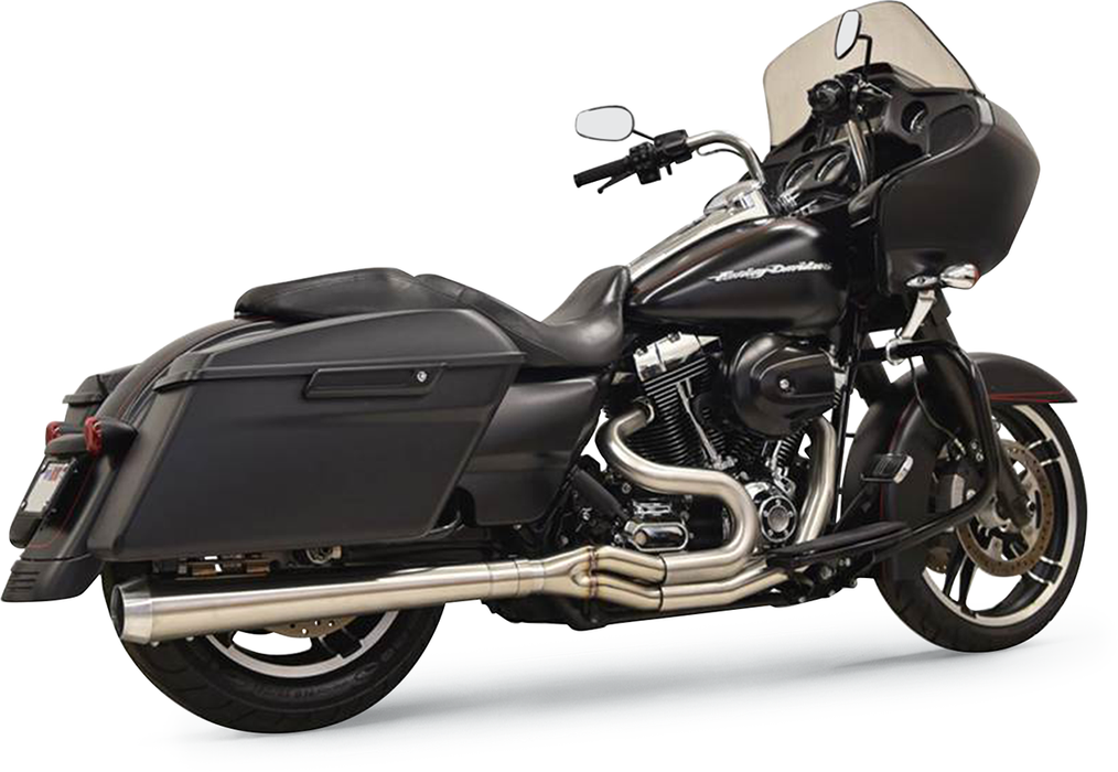 BASSANI XHAUST Road Rage III Long 2:1 Touring Exhaust - Stainless Steel - 4" Megaphone - '95-'16 FL - 1F11SS