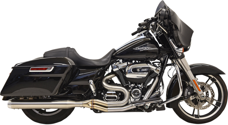 BASSANI XHAUST Road Rage III 2:1 Exhaust System - Stainless Steel - Straight Can - '17-'19 FL - 1F28SS - PartsOutlet.com.au