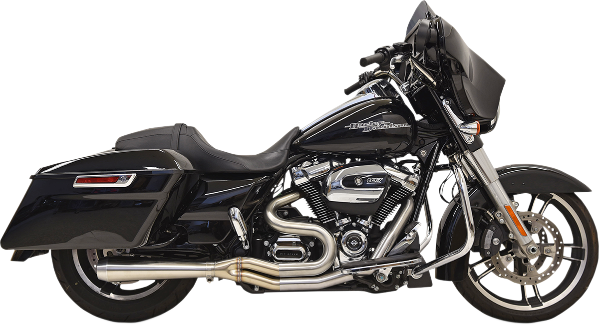 BASSANI XHAUST Road Rage III 2:1 Exhaust System - Mid Length 2017+ M8 FL - Stainless Steel 1F22SS - PartsOutlet.com.au