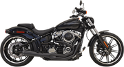 BASSANI XHAUST Road Rage 2:1 Exhaust - Black - 2020 Softail Breakout, 2018-2021 Fat Boy & FXDR -1S62RB - PartsOutlet.com.au