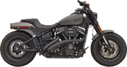 BASSANI XHAUST Radial Sweeper Exhaust - Black - 2018-2021 Fat Bob, Boy, Breakout, Street Bob, Slim and FXDR - 1S21FB - PartsOutlet.com.au